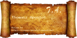 Thomasz Apostol névjegykártya